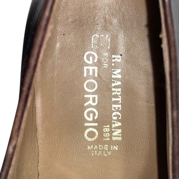 Romano Martegani for Georgio Brown Snakeskin Derby Shoes   Size: 11.5M main image 7